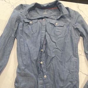 lightweight Jean button up shirt.